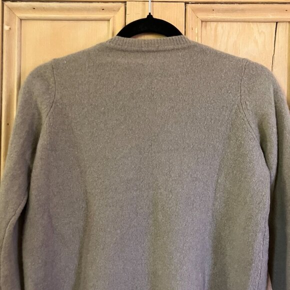 Oats Cashmere Womens 100% Cashmere Debra Hayburn Boxy Sweater Small Beige FA EXC - Picture 8 of 9